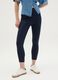 Women's blue viscose blend regular fit trousers_1