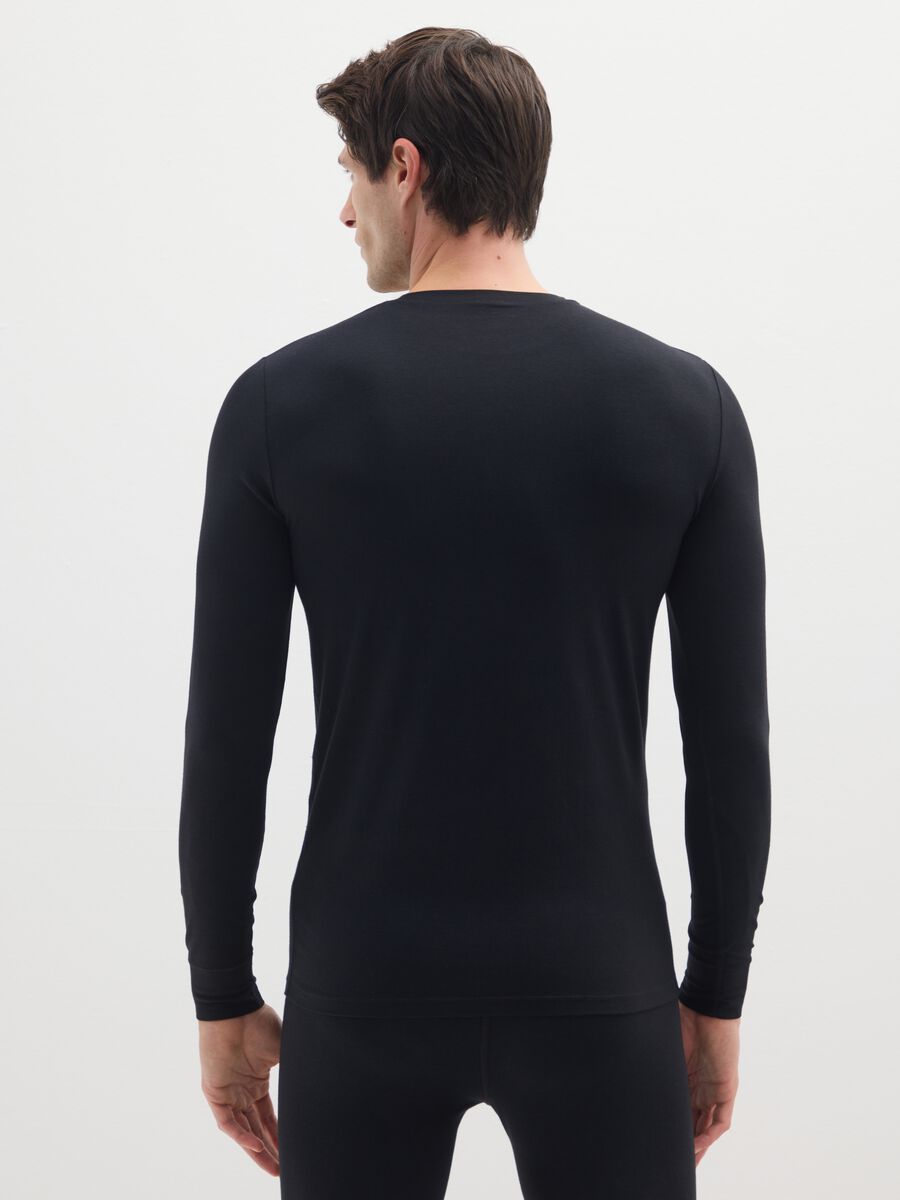 Black long sleeve regular fit T-shirt_2