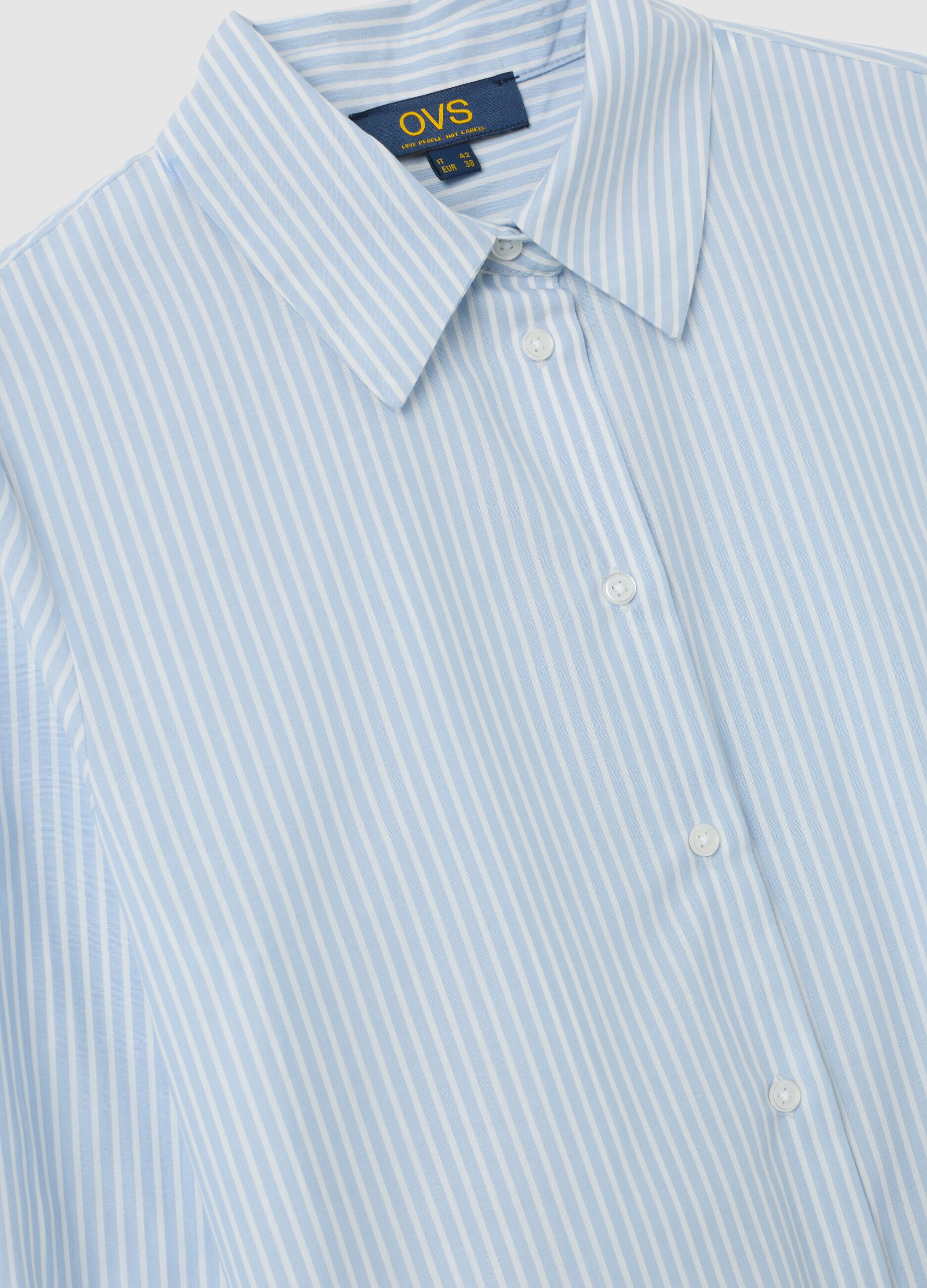 Camicia in misto cotone multicolor slim fit
