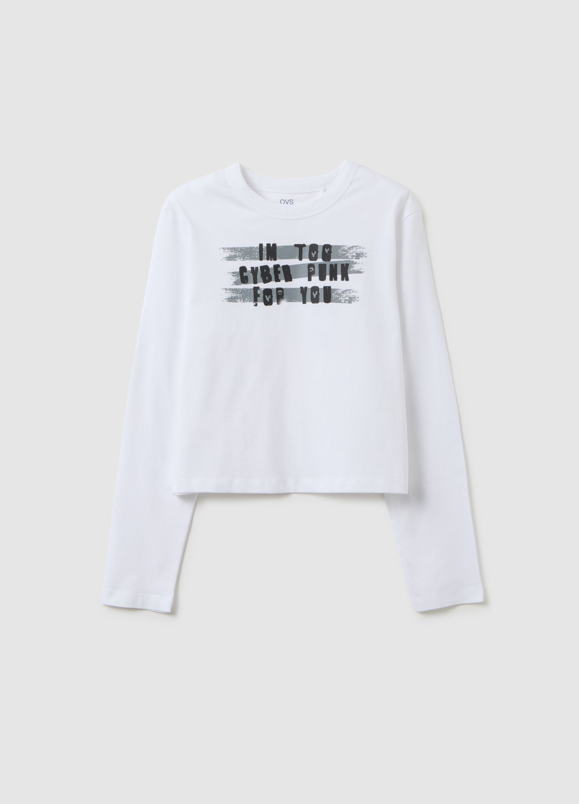 Girl's pure cotton white regular fit top