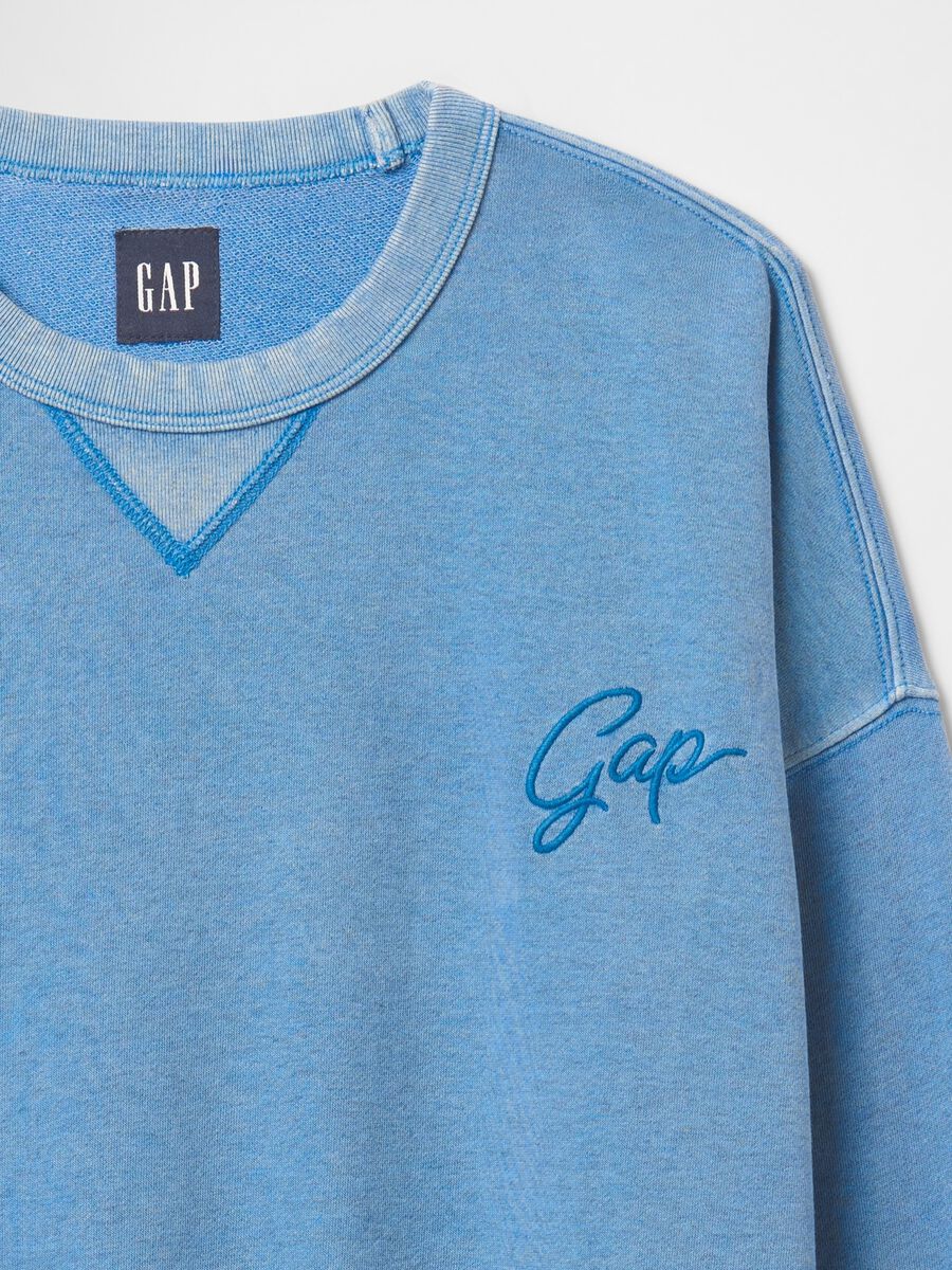 Gap Blue Sweatshirt in Mixed Fabric_4