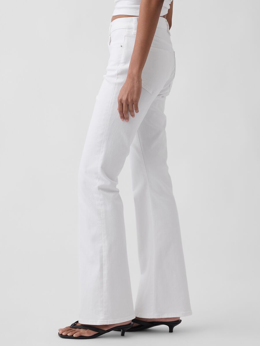 Stretch cotton flared-leg jeans_2
