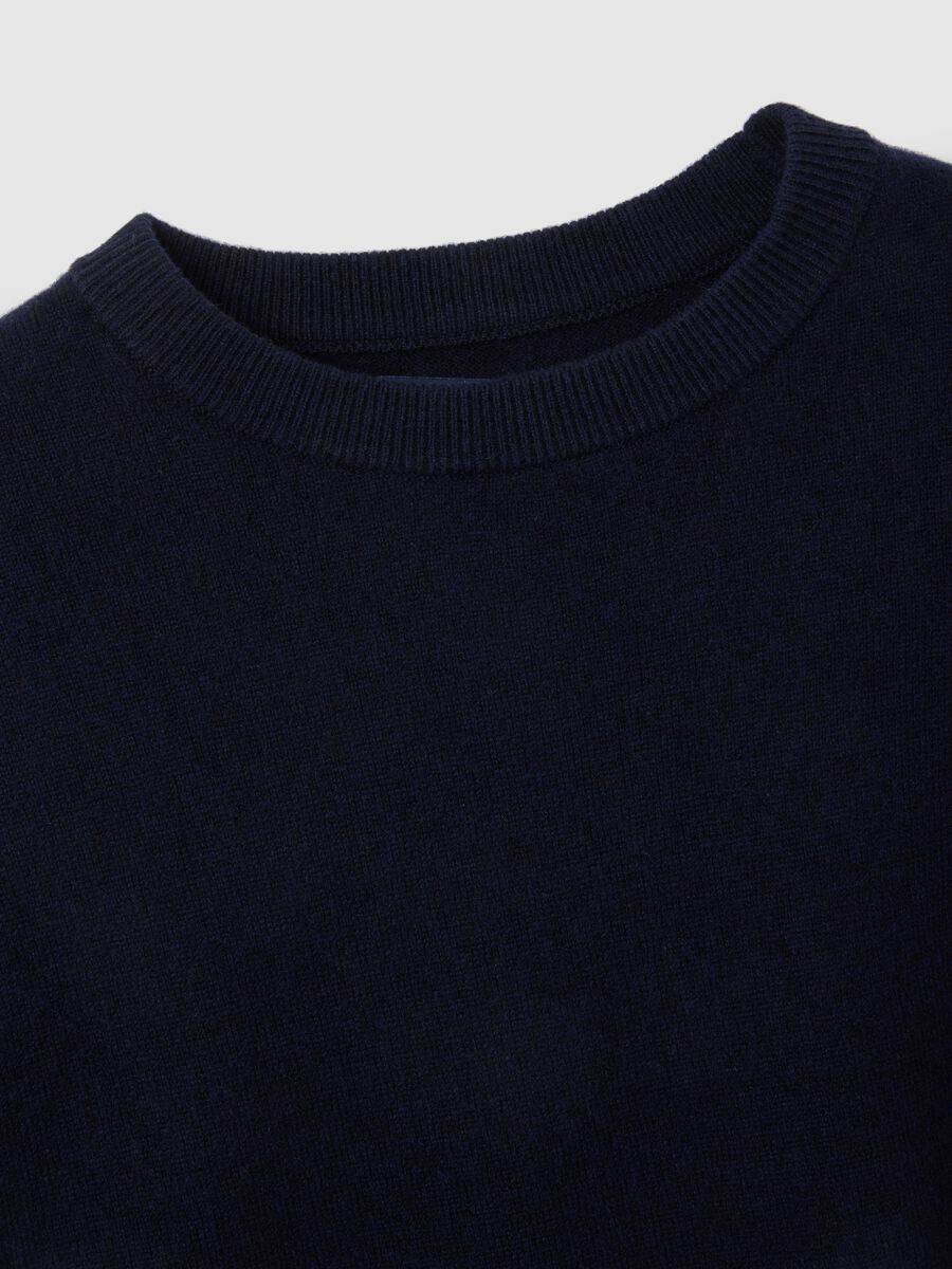 Blue pure wool sweater regular fit_5