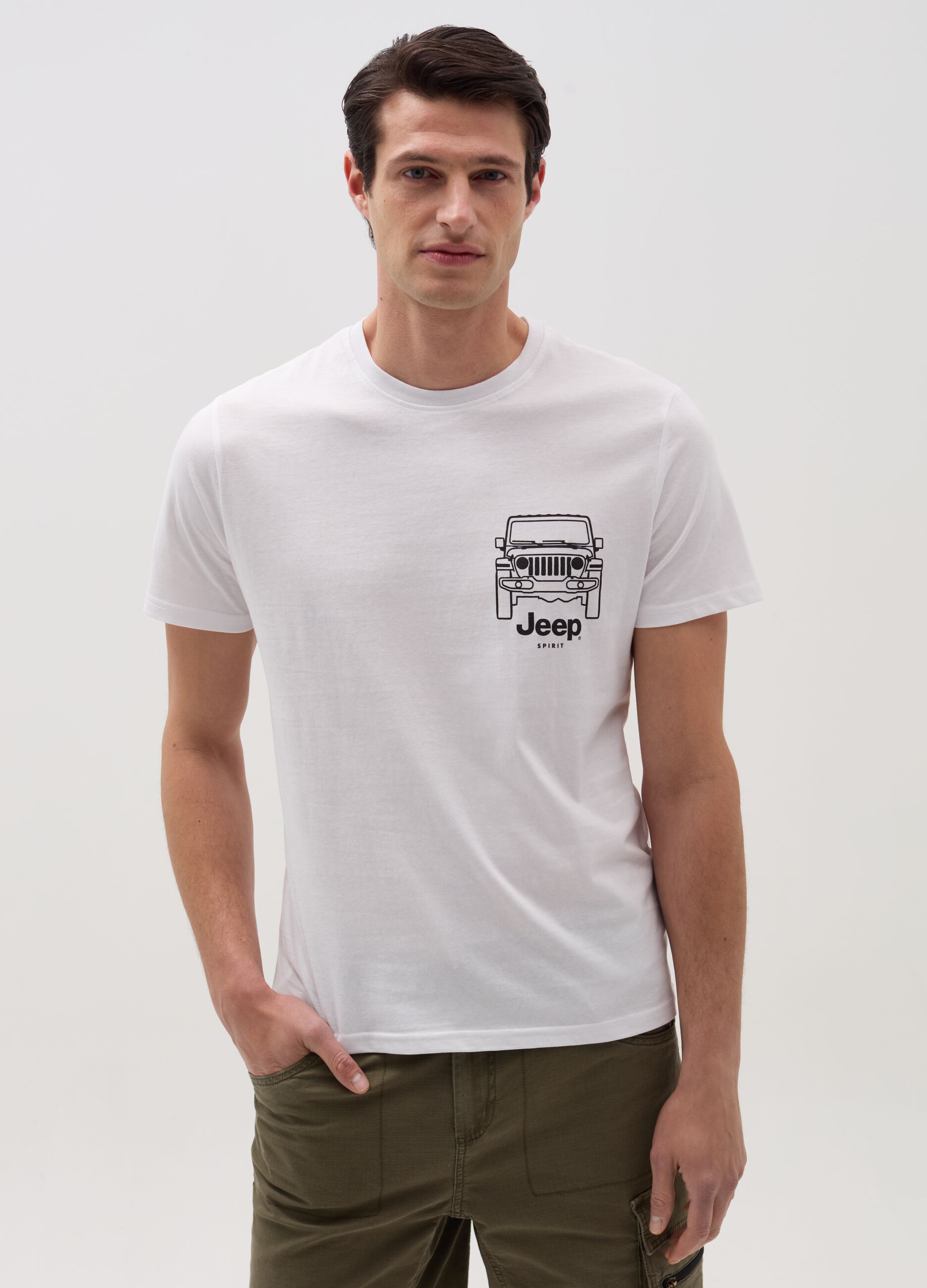 Ovs T-shirt con stampa Jeep Spirit