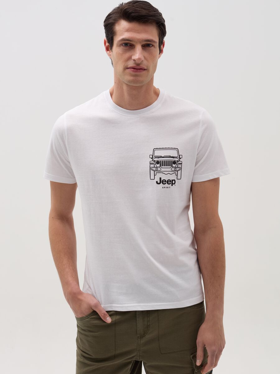 T-shirt con stampa Jeep Spirit_0