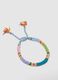 Multicolour bracelet twin pack with coloured glass beads_2