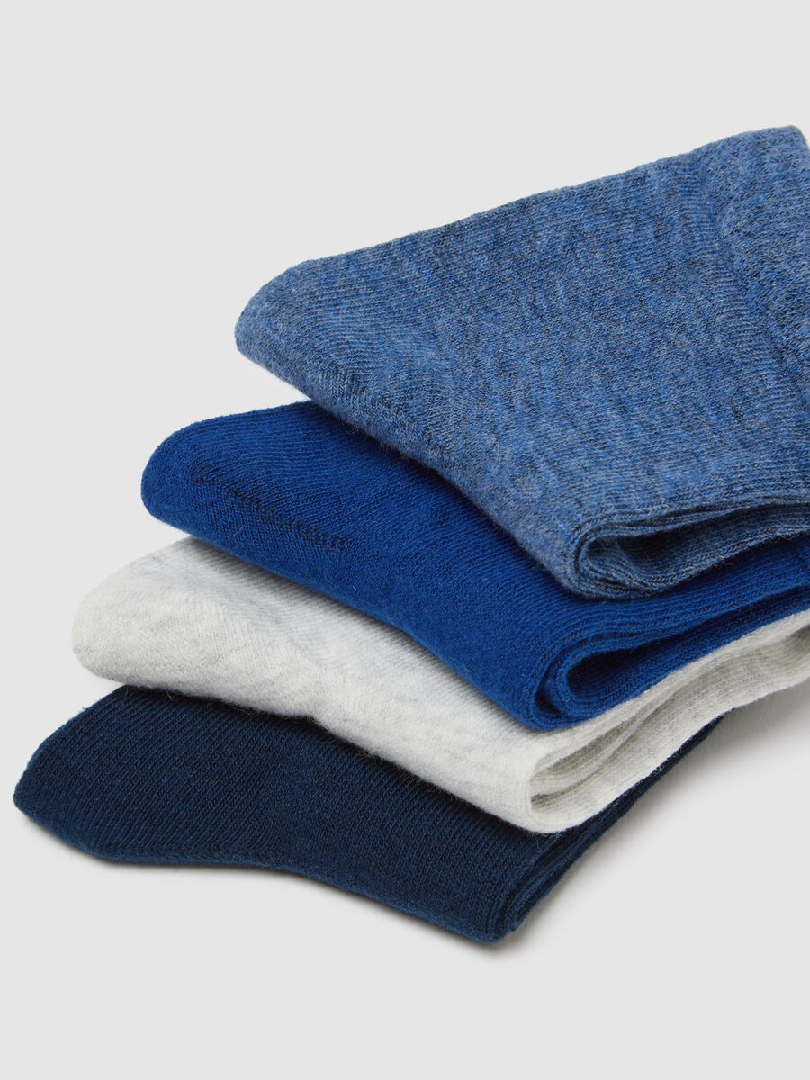 Kids' Regular Fit Multicolour Cotton Blend Short Socks Multipack_1