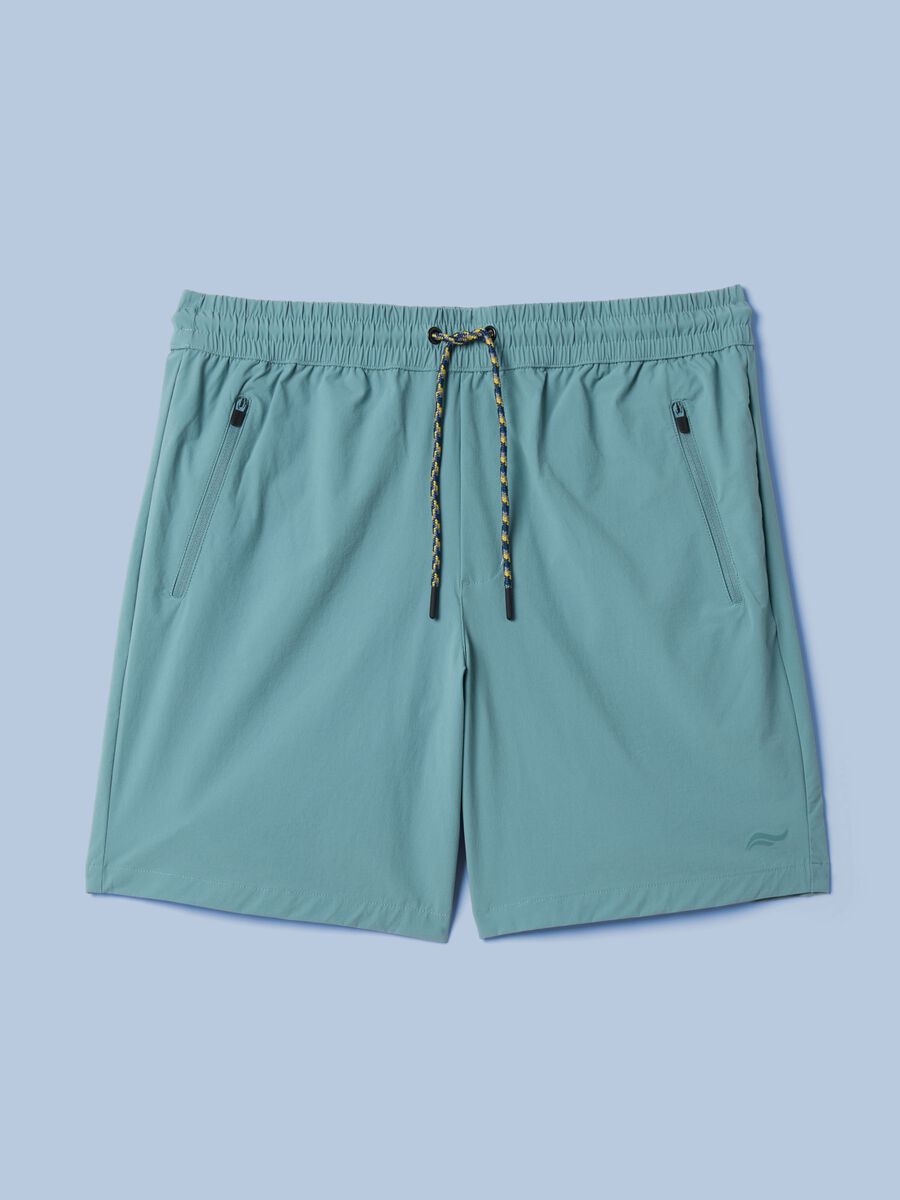 Green ALTAVIA SAILING shorts in stretch fabric_4