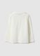 Pure cotton white girl's polo regular fit with ruched details_1