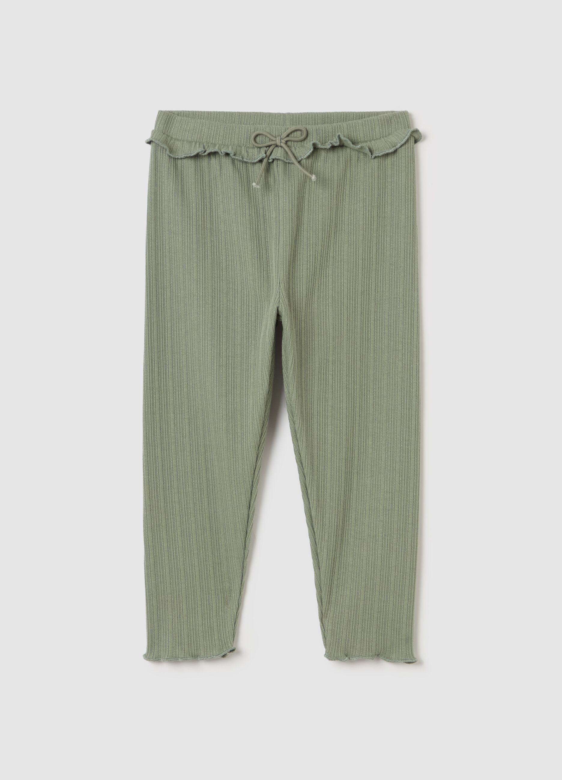 Leggings with jacquard weave