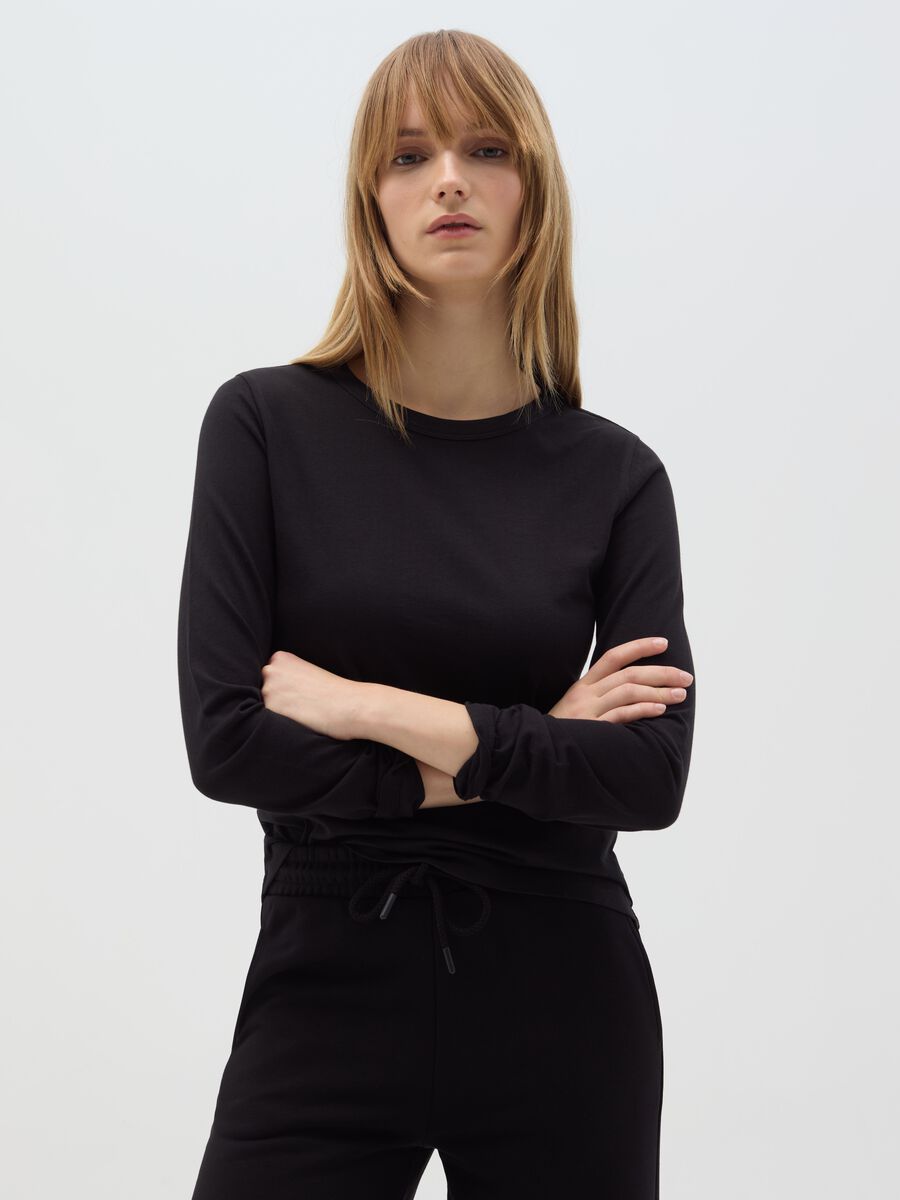 Essential long-sleeved T-shirt in cotton_0