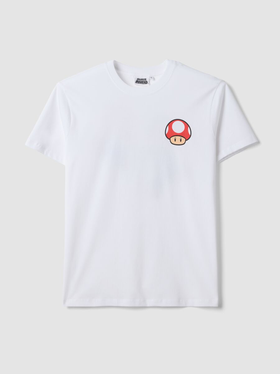 White pure cotton regular-fit short-sleeve T-shirt_5
