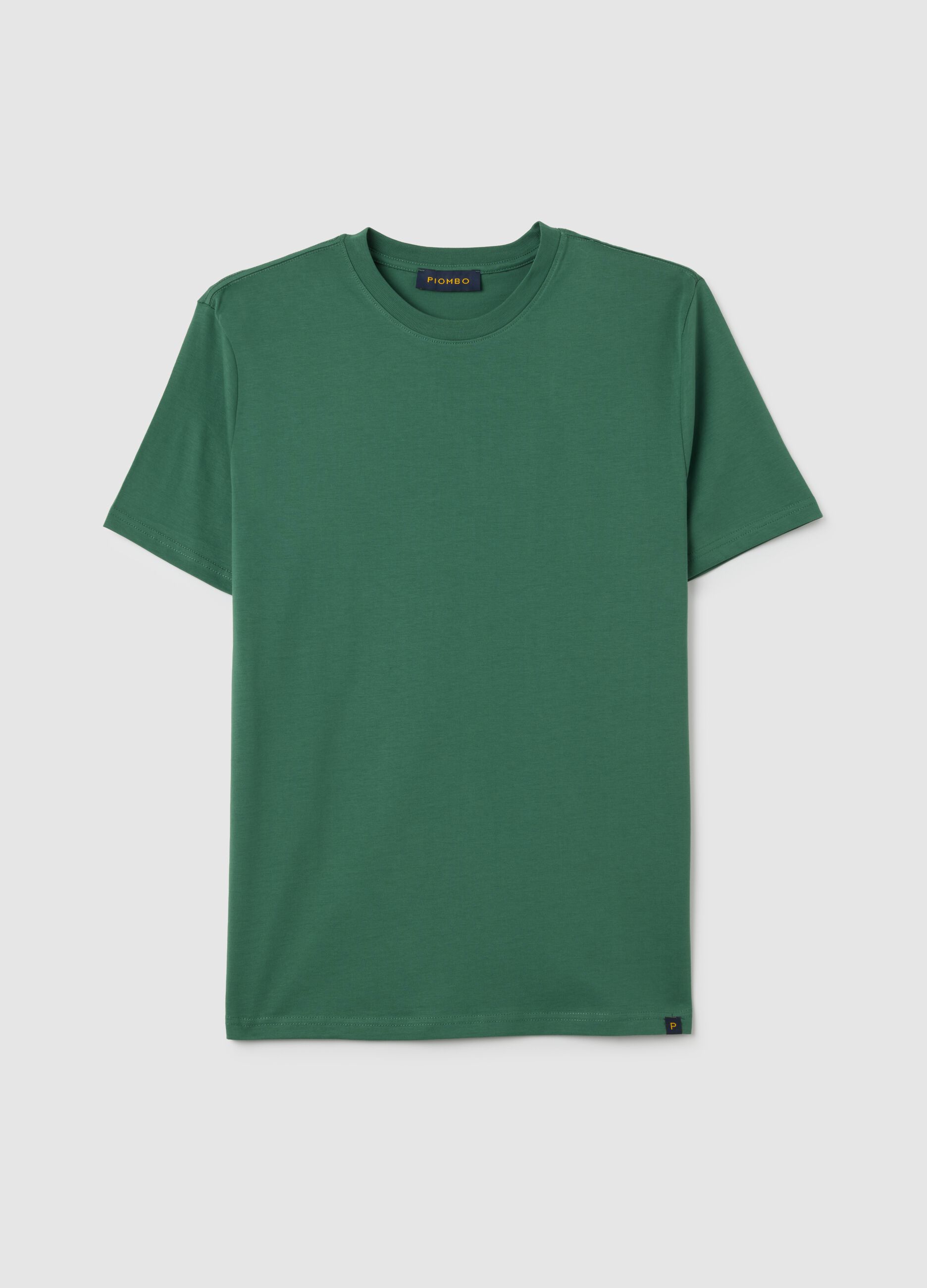 T-shirt in puro cotone verde