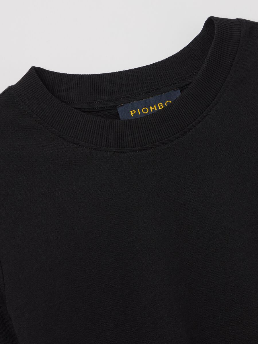Cotton T-shirt with round neck_5