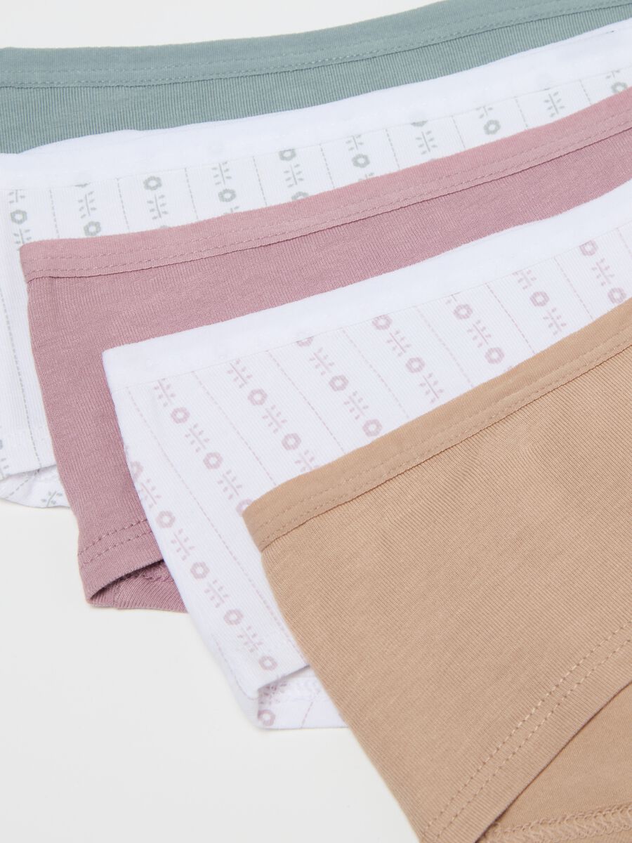 Five-pack French knickers in stretch cotton_5