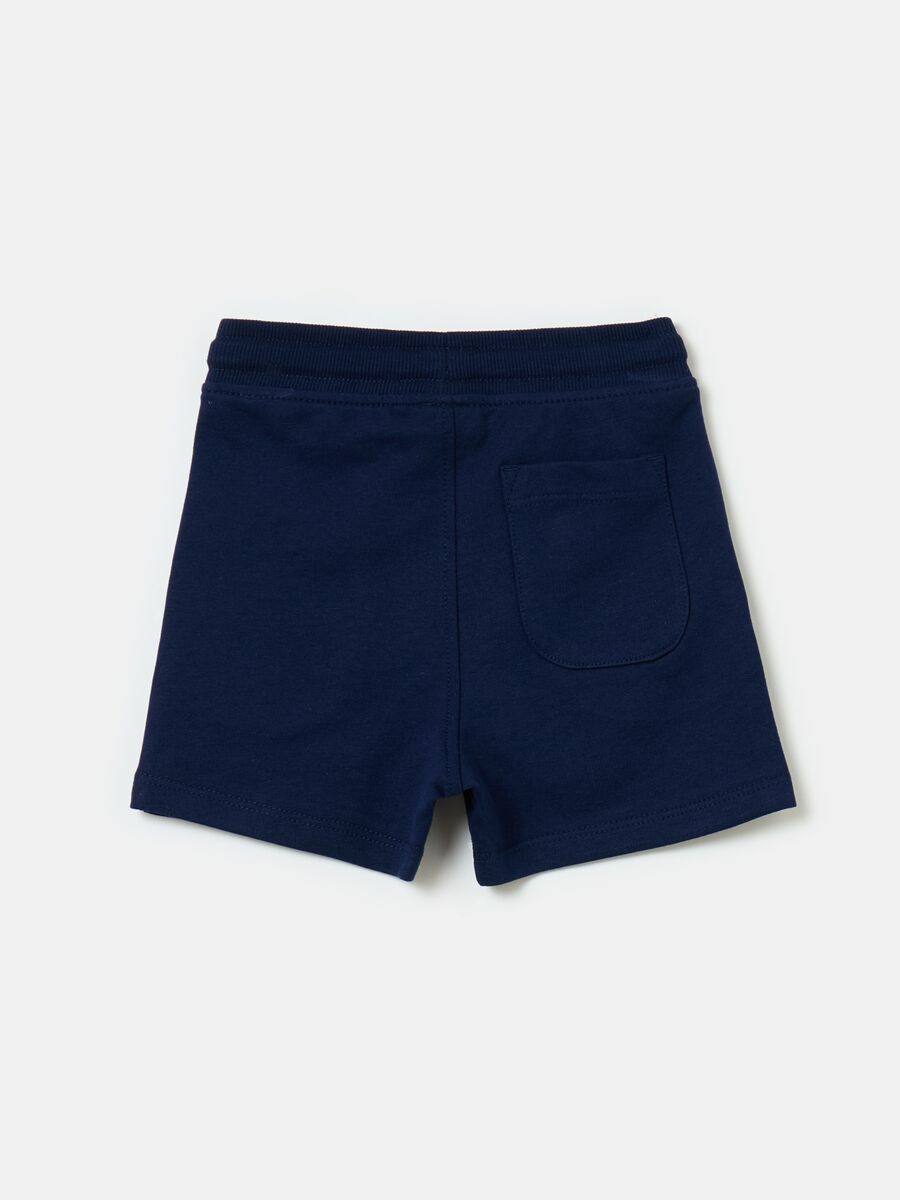 Cotton shorts with drawstring_1