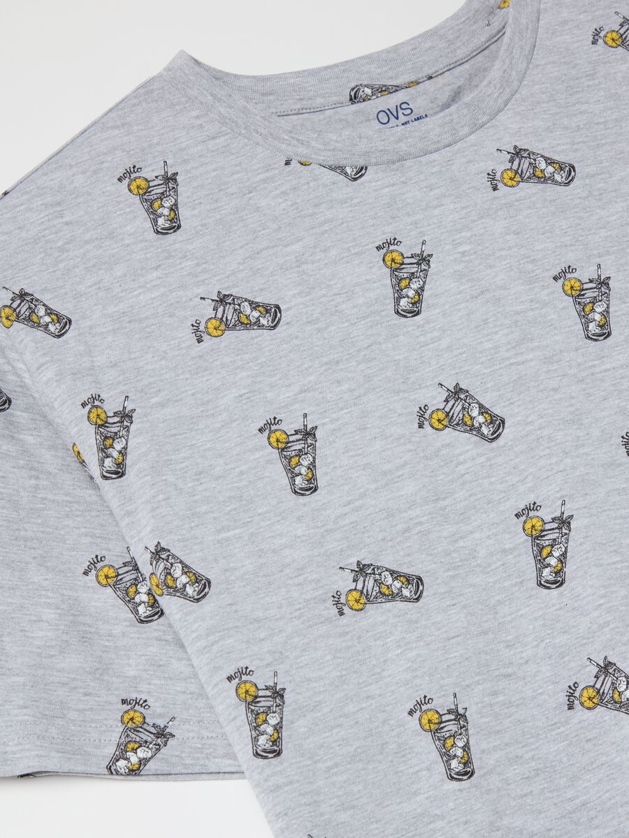 Short cotton pyjamas with print_5