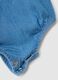 Regular fit pure cotton denim bodysuit for girls_3