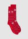 Red Christmas Stockings in Cotton Blend_0