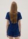 Blue Regular Fit Stretch Viscose Blend Pyjama Top_3