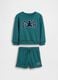 Cotton-blend sweatshirt and shorts set_1