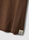 Brown short-sleeve pure cotton T-shirt, regular fit_1