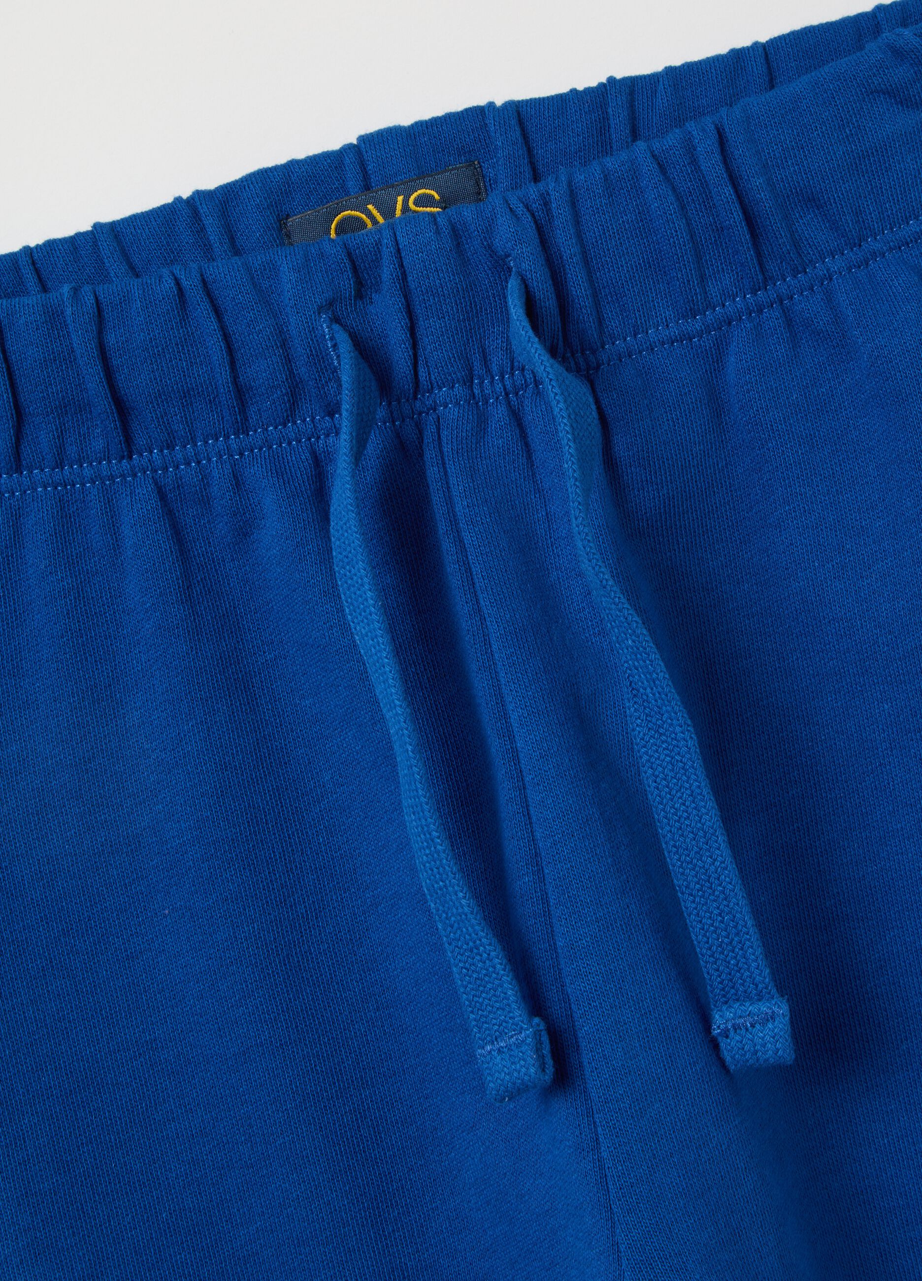 Children's pure cotton blue jogger trousers regular fit
