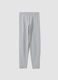 Girls&rsquo; grey skinny leggings in stretch organic cotton blend_3