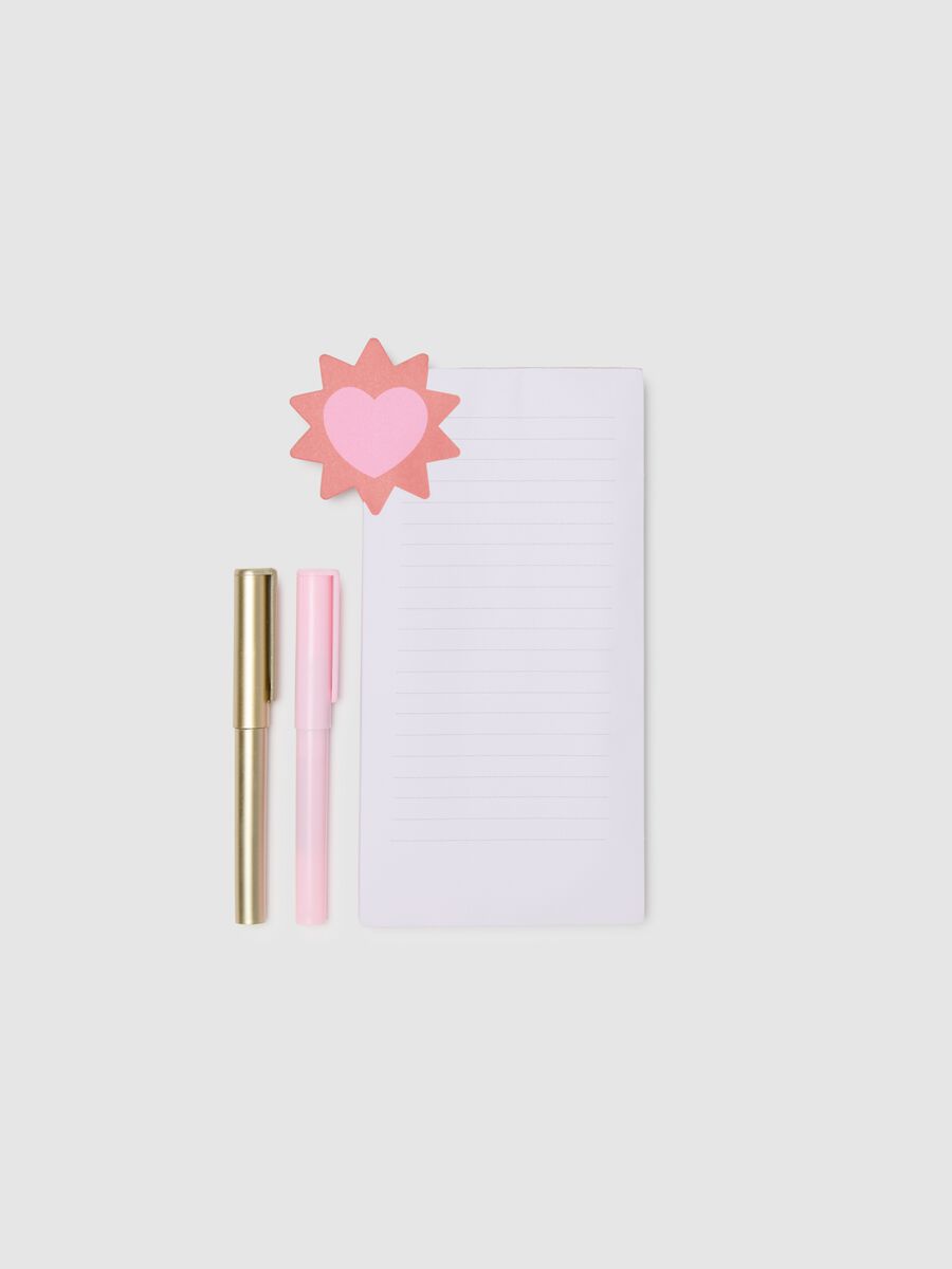 White Notebook with Colourful Pens_0