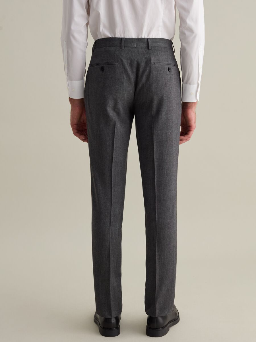 Pantalone easy fit melange_4