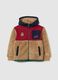 Multicolour children's sherpa sweatshirt full zip regular fit with prints_0