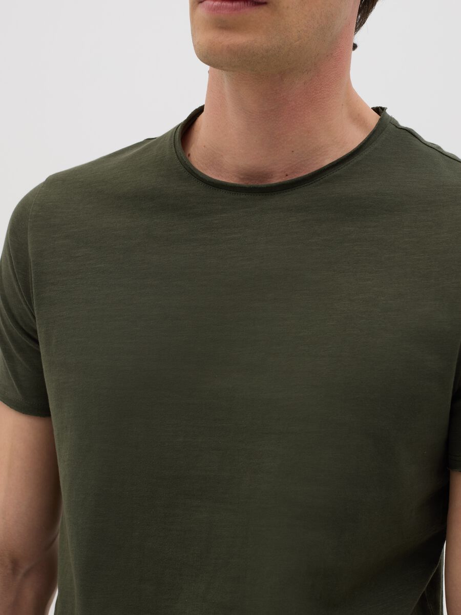 Military Green Pure Cotton T-Shirt_2