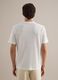 T-shirt in misto lino e cotone bianca regular fit_3