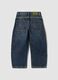 Blue relaxed-fit pure cotton jeans for boys_1