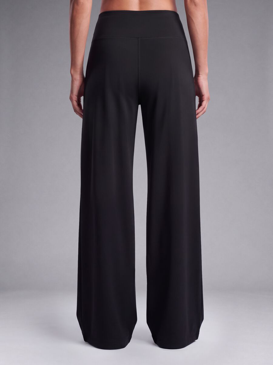 Black wide-leg stretch sports trousers ALTAVIA STUDIO_3
