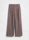 Brown stretch fabric trousers_7