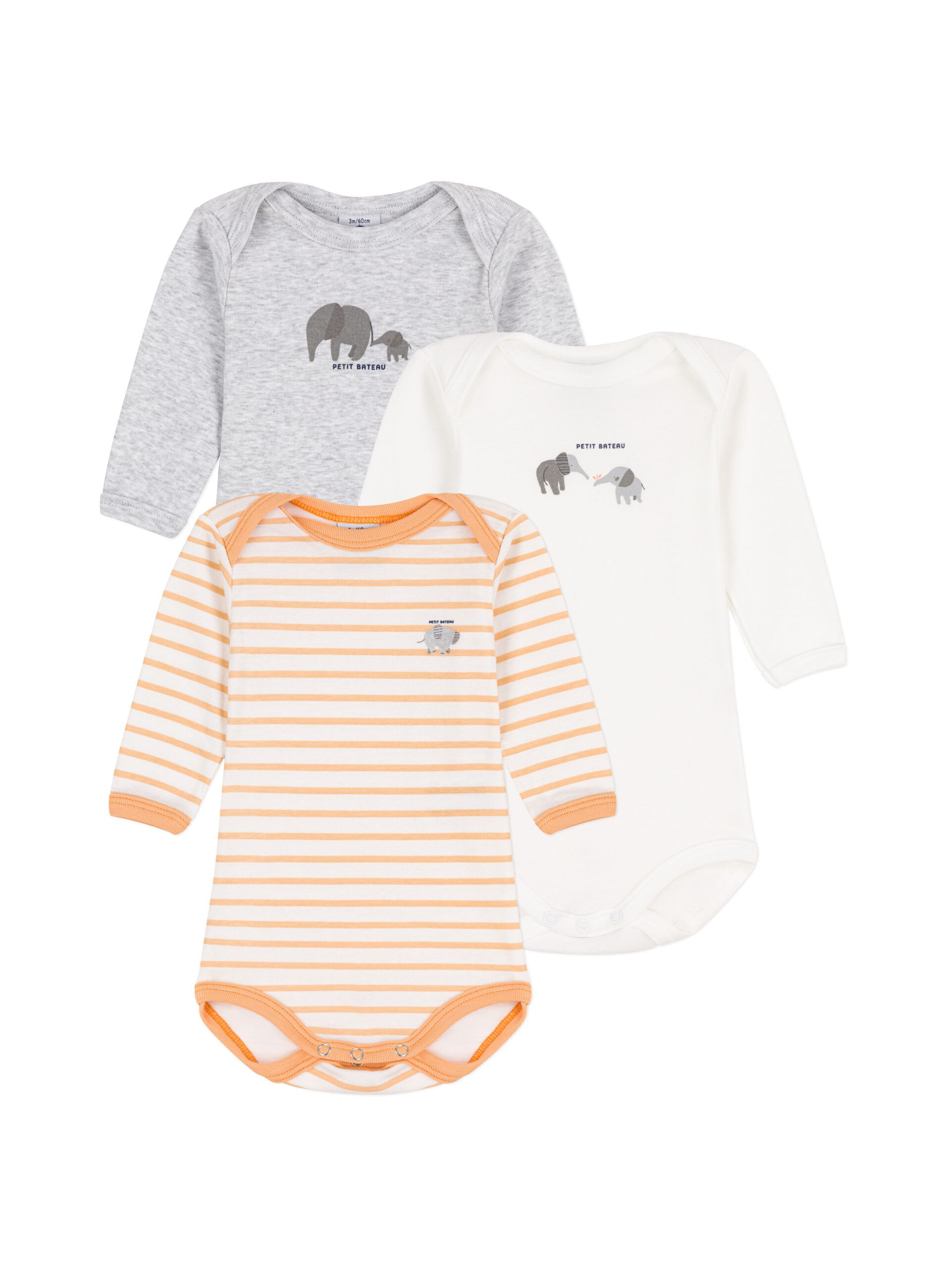 Tripack body fantasia in cotone bio