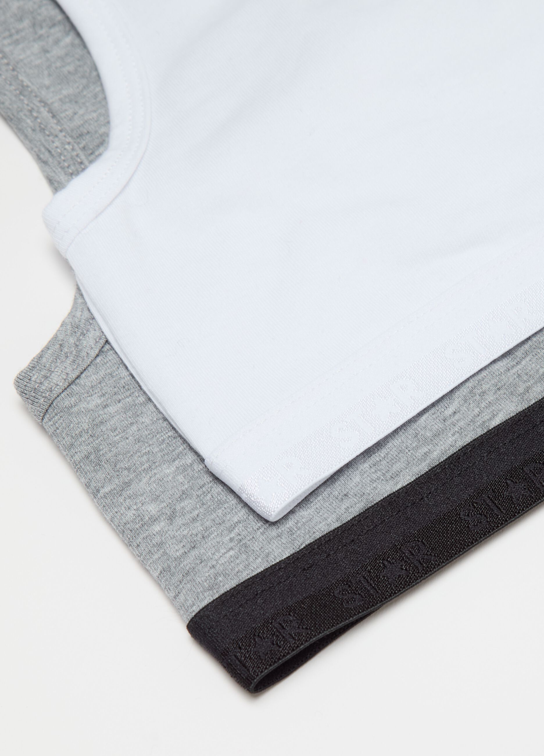Bipack top intimi in cotone bio 