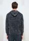 Vintage Grey Ribbed Knit Hoodie_4