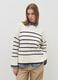 Striped pullover with slits_1