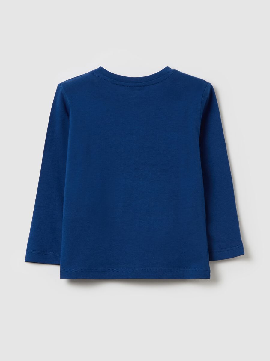 T-shirt maniche lunghe in cotone con stampa _1