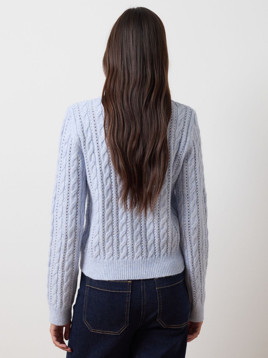 Blue regular fit sweater_3