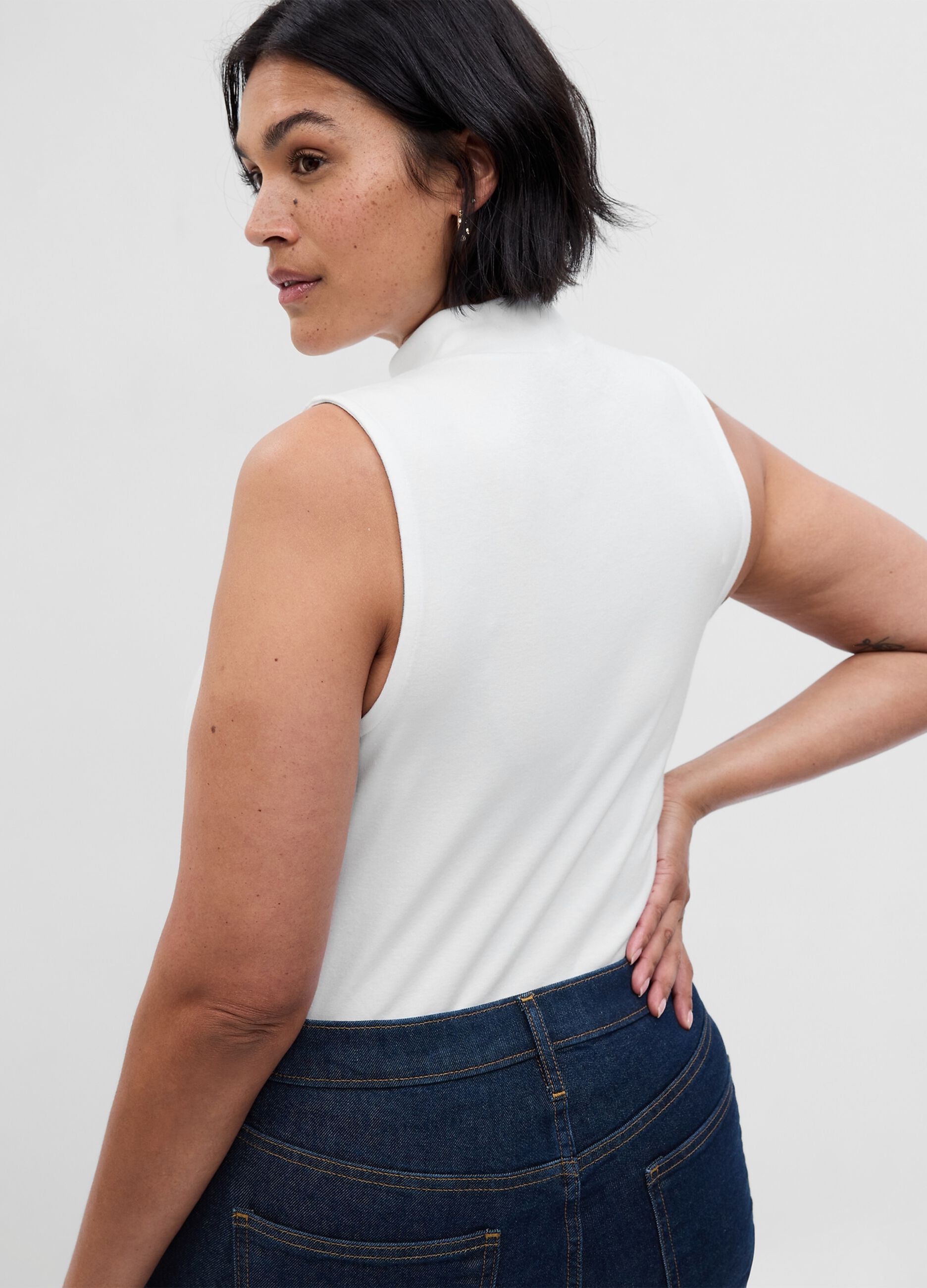 Tank top mock neck
