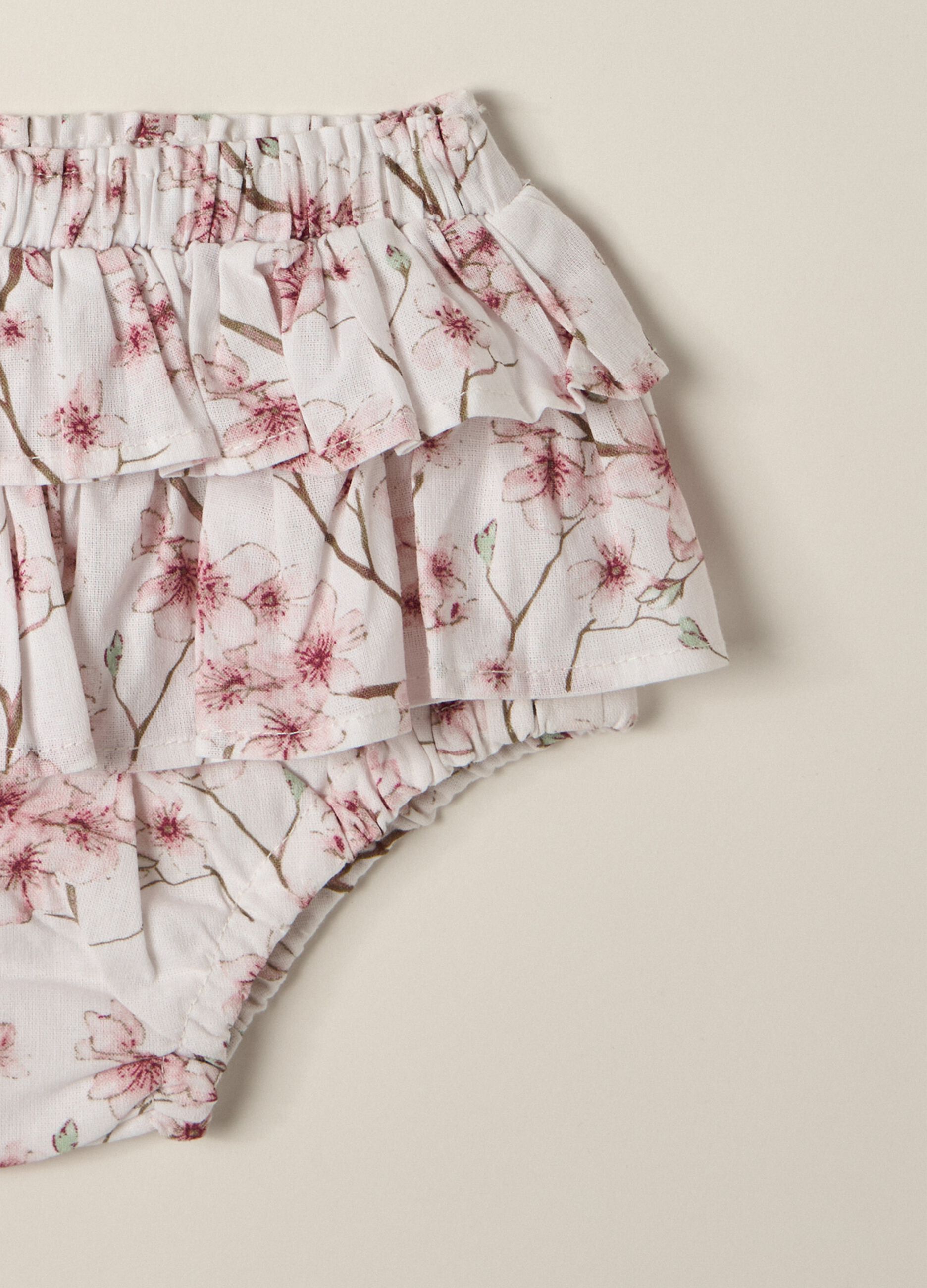 Set newborn dress + shorts in pure cotton IANA