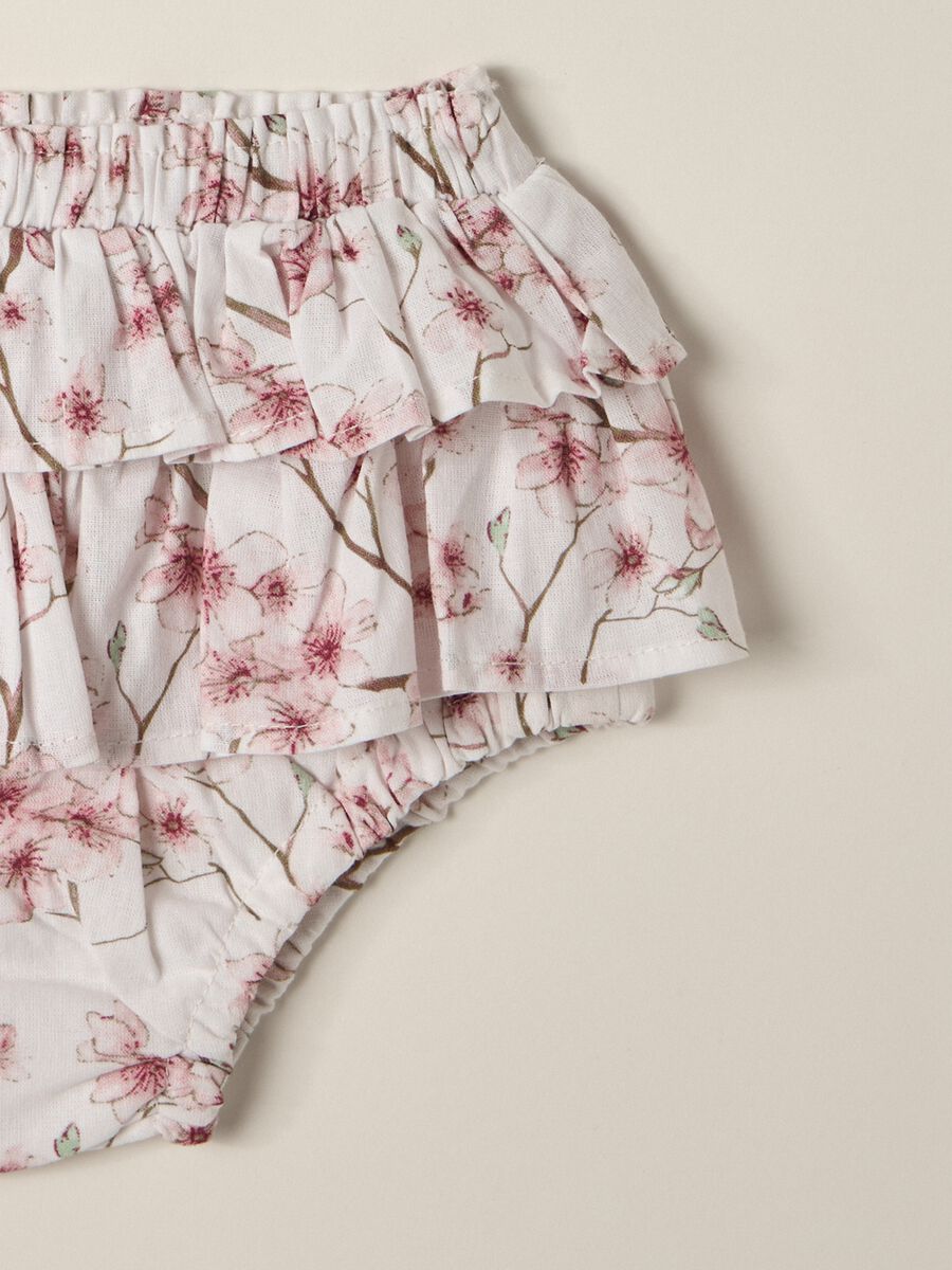 Set newborn dress + shorts in pure cotton IANA_3