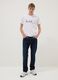 White pure cotton T-shirt with front print_2