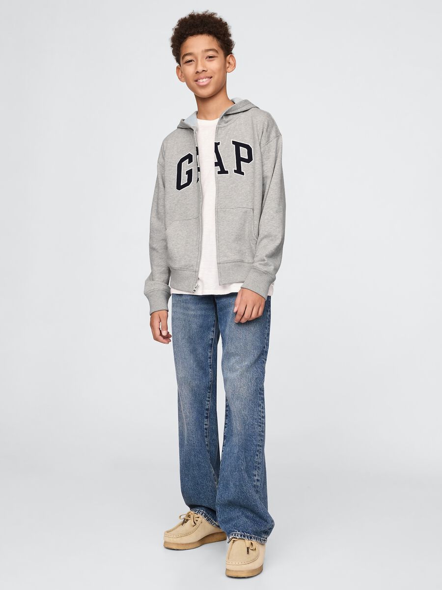 Full-zip cotton-blend hoodie_2