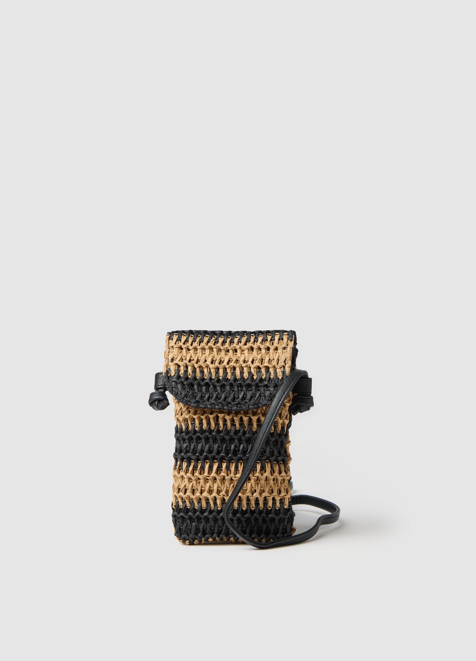Borsa a tracolla da donna in vera pelle multicolor