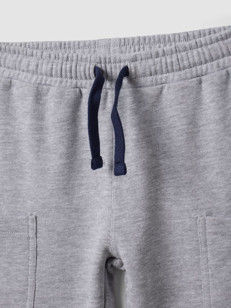 Completo jogging grigio in misto cotone con stampa Mickey Mouse_2