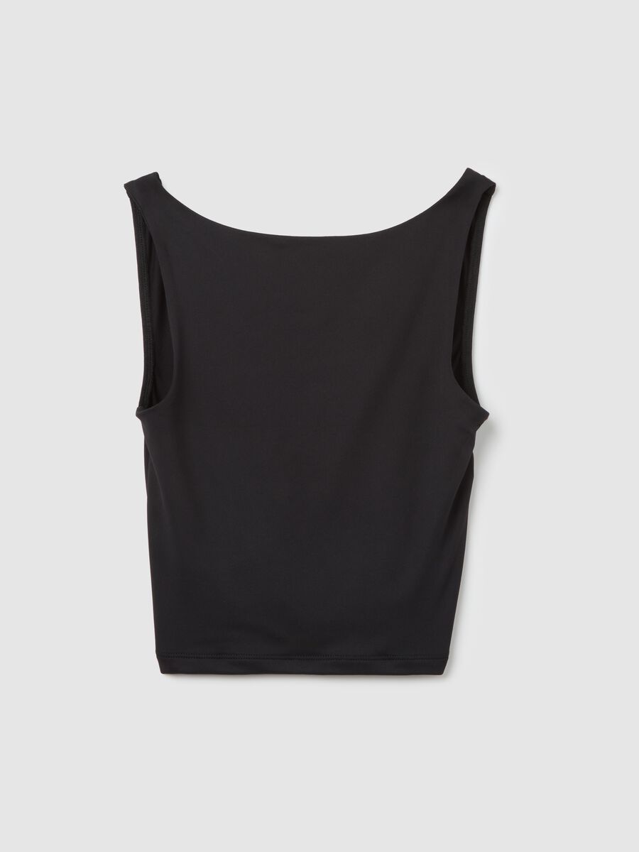 Stretch Black Cropped Top B.Angel_4